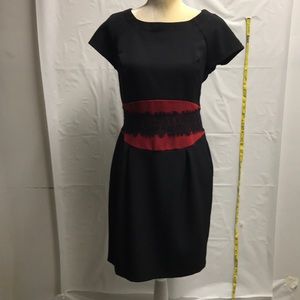 Dress size 10 black red color Danny Nicole